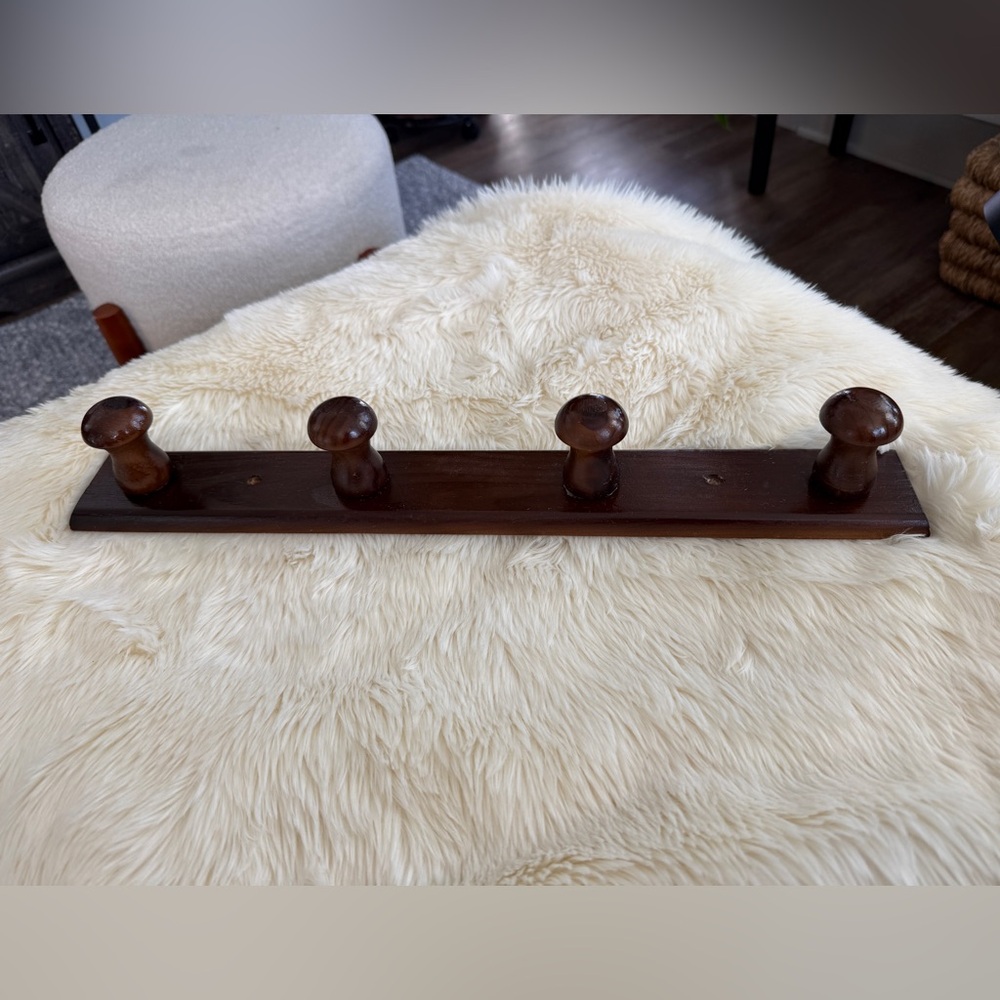 Brown Wooden Peg Hook